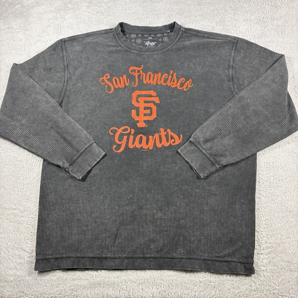 G3 4Her Carl Banks San Francisco Giants Comfy Cord Sweatshirt Womens XXL Black